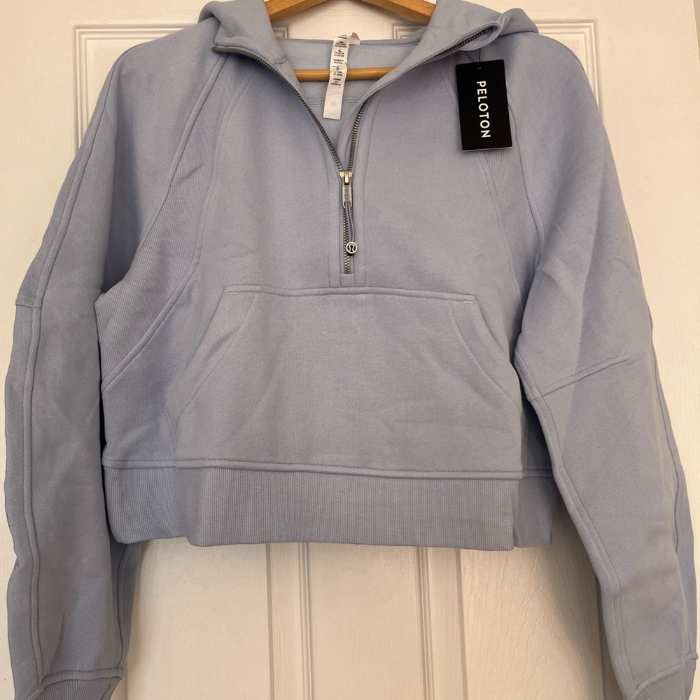 Lululemon X Peloton Scuba oversized sweatshirt half zip with hoodie